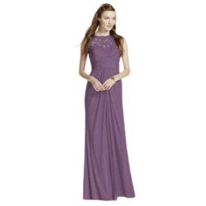 Sleeveless Long Mesh Dress With Corded Lace for Sale up to 90% Off: Poshmark
